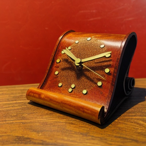 Genuine Leather Vintage Clock
